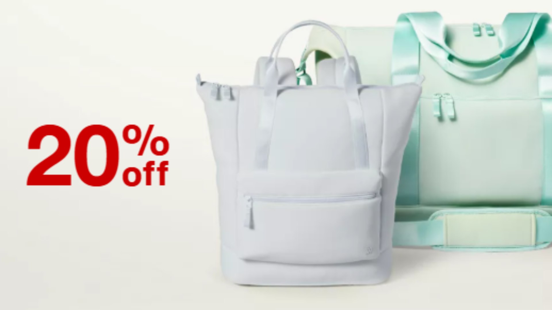 20% off All in Motion backpacks & duffel bags