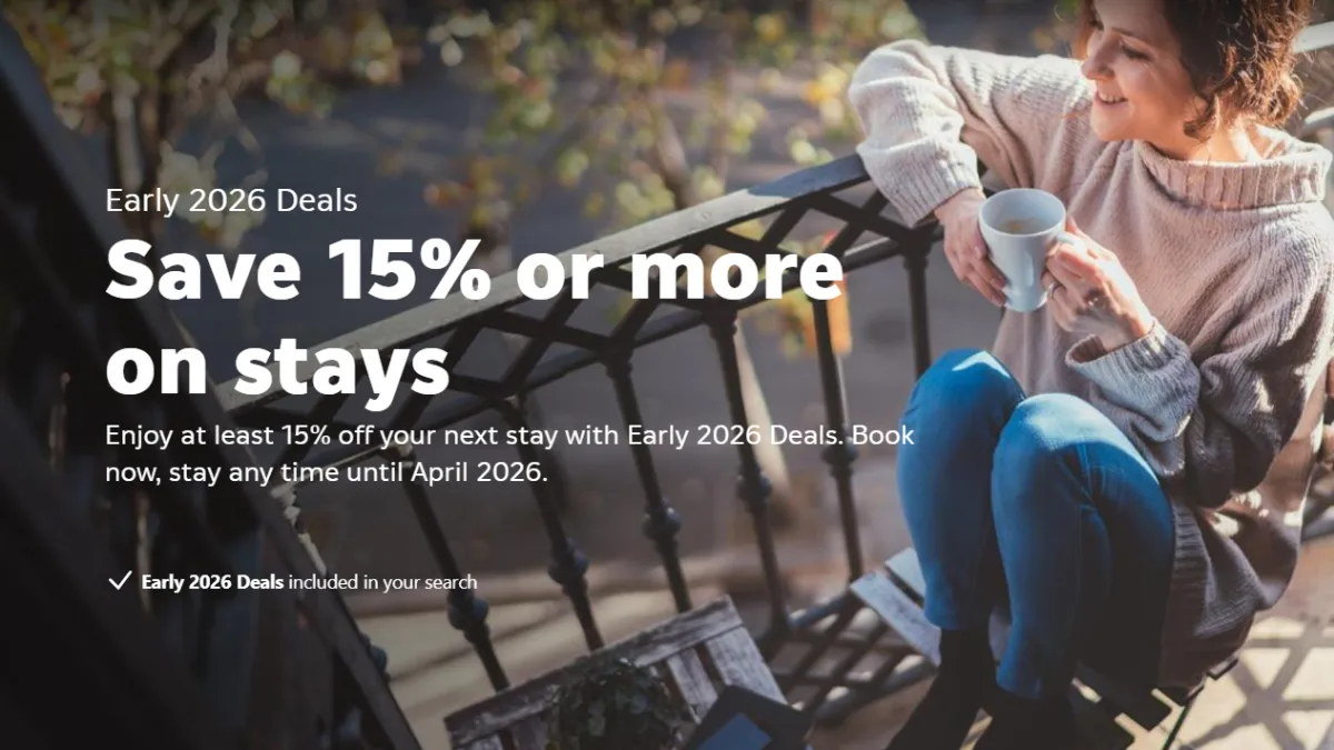 Save 15% or more on stays