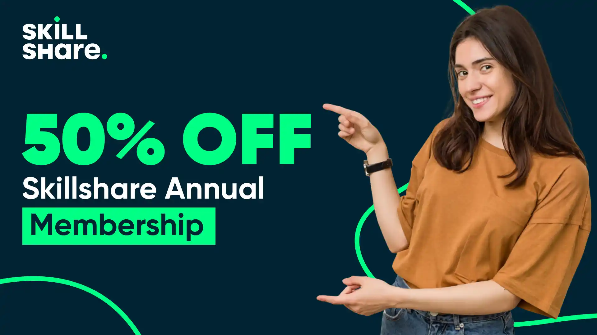50% Off Skillshare Annual Membership