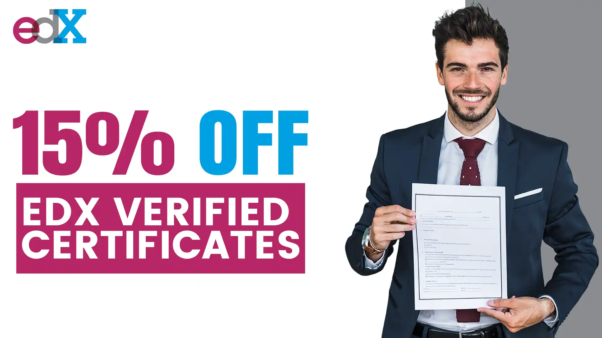 15% Off edX Verified Certificates