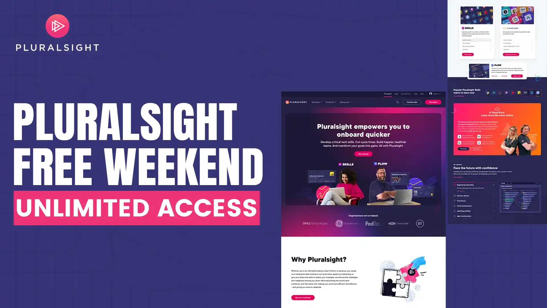 Pluralsight Free Weekend: Unlimited Access