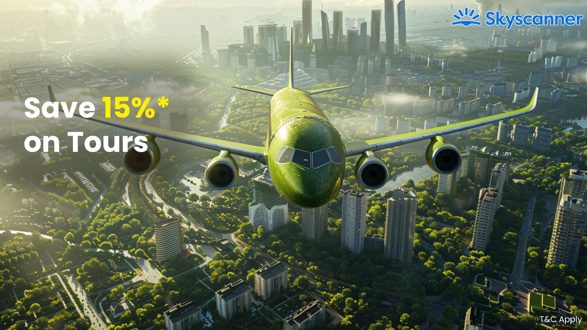 Skyscanner Multi-City: Save 15% on Tours