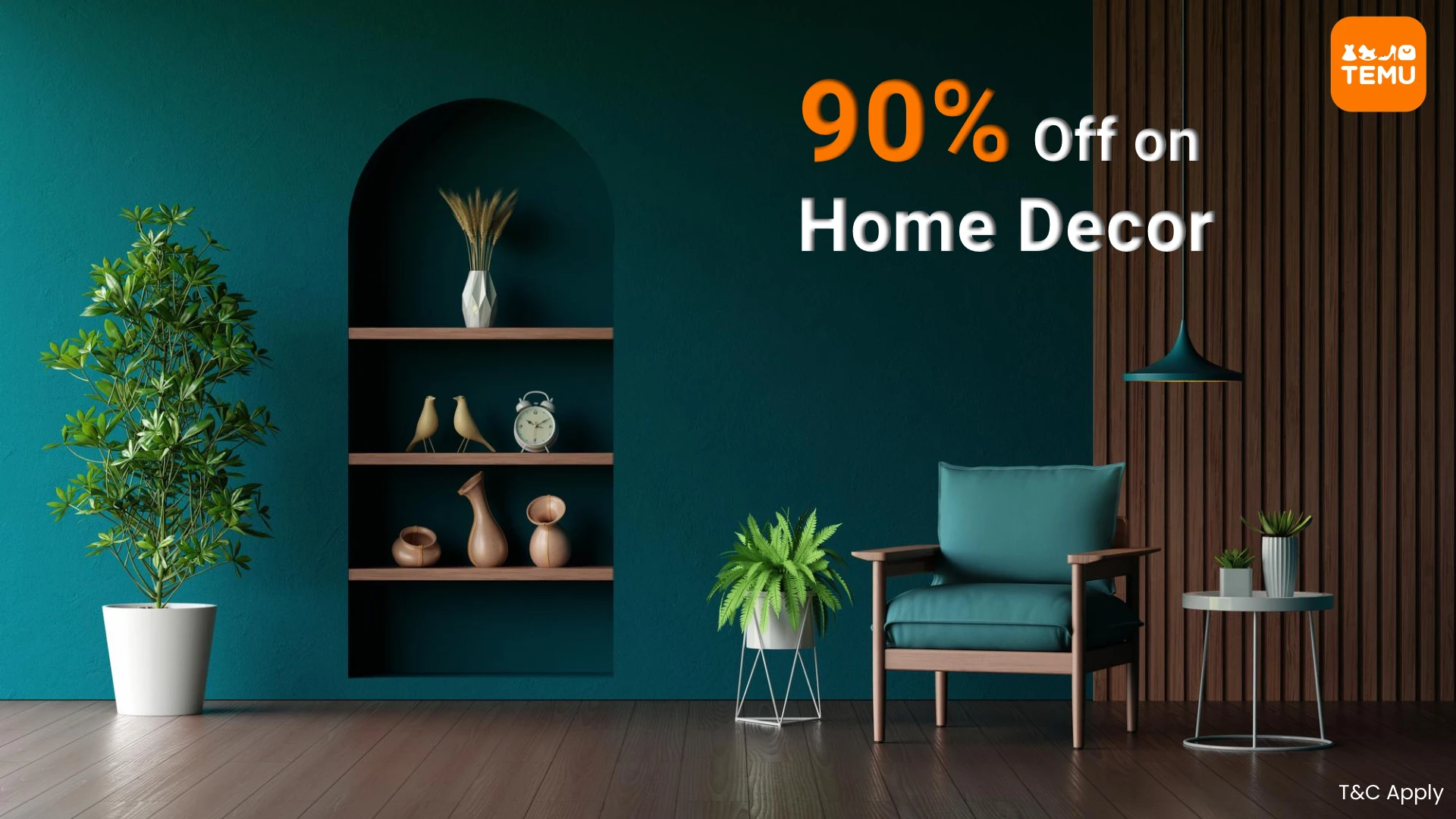 Temu Lightning Deals: 90% Off Home Decor